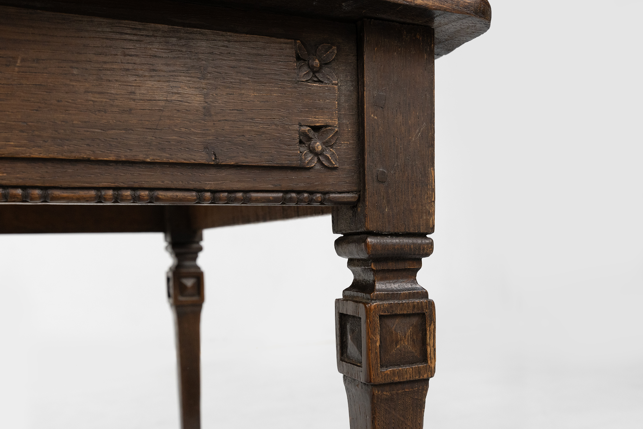 French rustic mid-century side table in wood ca. 1850thumbnail